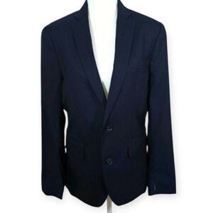 INC INTERNATIONAL CONCEPTS MENS NAVY BLAZER SLIM FIT SZ.S EUC.